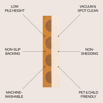 Demie Minimalist Graphic Circle Machine-washable Area Rug